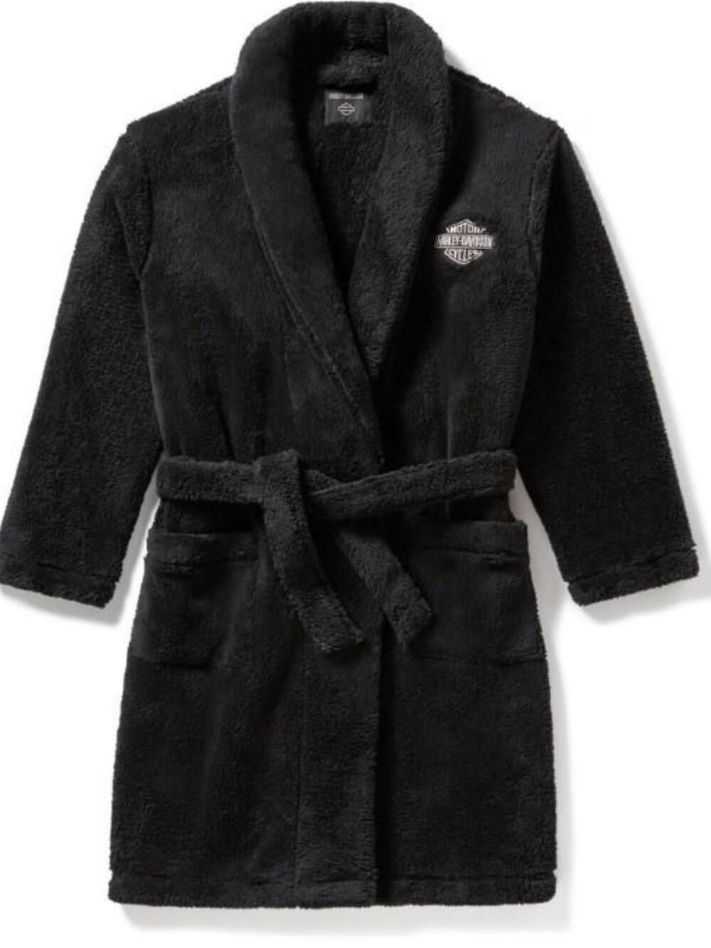 Harley-Davidson Men's Bar Shield Robe - Black